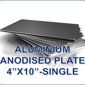 ALUMINIUM ANODISED PLATE 4"x10"-SINGLE