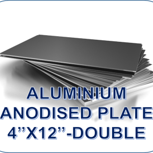 ALUMINIUM ANODISED PLATE 4"x12"-DOUBLE